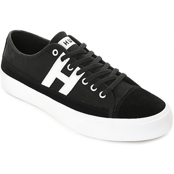 HUF Hupper 2 Lo Black & White Skate Shoes Men's - Picture 3 of 5